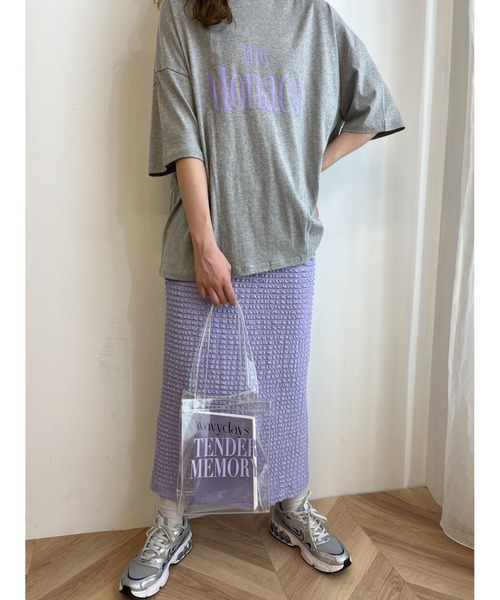 WC（ダブル シー）の「カラーロゴクリアトート（トートバッグ・レディース・パープル/ブラック/レッド・FREE）」の7枚目の写真