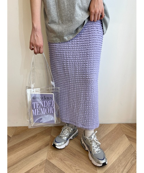 WC（ダブル シー）の「カラーロゴクリアトート（トートバッグ・レディース・パープル/ブラック/レッド・FREE）」の9枚目の写真