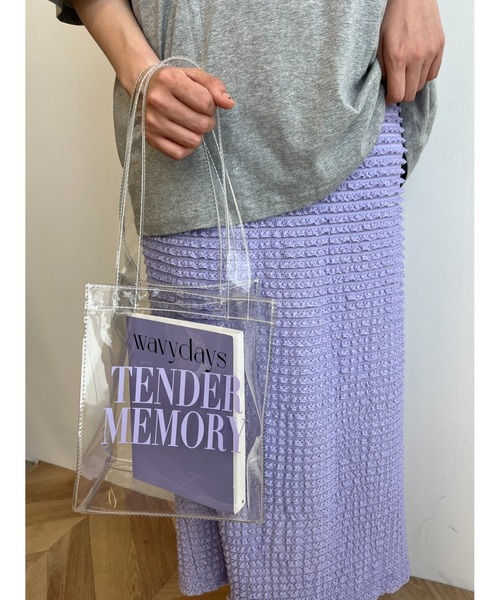 WC（ダブル シー）の「カラーロゴクリアトート（トートバッグ・レディース・パープル/ブラック/レッド・FREE）」の10枚目の写真