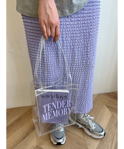 WC（ダブル シー）の「カラーロゴクリアトート（トートバッグ・レディース・パープル/ブラック/レッド・FREE）」の11枚目の写真