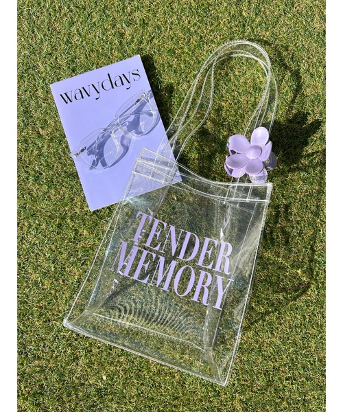 WC（ダブル シー）の「カラーロゴクリアトート（トートバッグ・レディース・パープル/ブラック/レッド・FREE）」の17枚目の写真