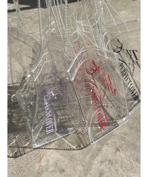 WC（ダブル シー）の「カラーロゴクリアトート（トートバッグ・レディース・パープル/ブラック/レッド・FREE）」の21枚目の写真