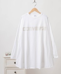 CONVERSE（コンバース）の「【CONVERSE/コンバース】スーパーワイドシルエット ブランドロゴ ポンチョライク ロンT/長袖Tシャツ（Tシャツ/カットソー）」