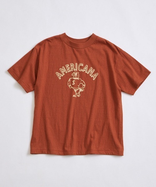 THE SHINZONE(ザ シンゾーン)の「SHINZONE×AMERICANA/シンゾーン×アメリカーナ プリントTEE PRINT TEE 23MXXCU02(Tシャツ/カットソー・レディース・ブラウン/ブラック/ホワイト・FREE)」の4枚目の写真