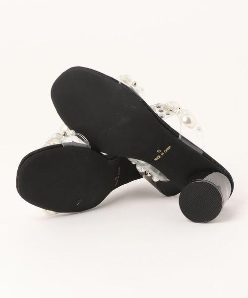Realta（レアルタ）の「Realta(レアルタ)パール×スタッズクリアミュールサンダル（サンダル・レディース・ホワイト/ブラック・L/M/LL/S）」の22枚目の写真