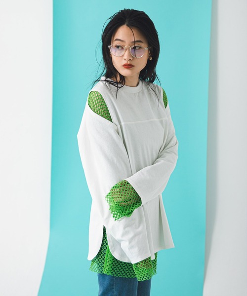 bohmal（ボマール）の「マルチウェイカットアウトオーバーサイズロンT（Tシャツ/カットソー・レディース・ブラック/アイボリー・MEDIUM）」の15枚目の写真