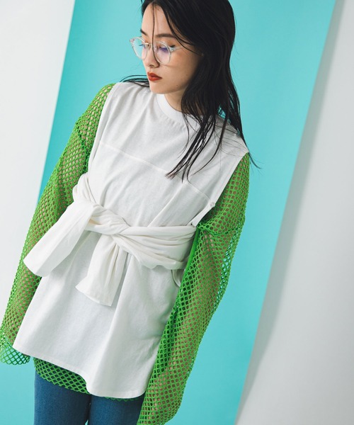 bohmal（ボマール）の「マルチウェイカットアウトオーバーサイズロンT（Tシャツ/カットソー・レディース・ブラック/アイボリー・MEDIUM）」の19枚目の写真