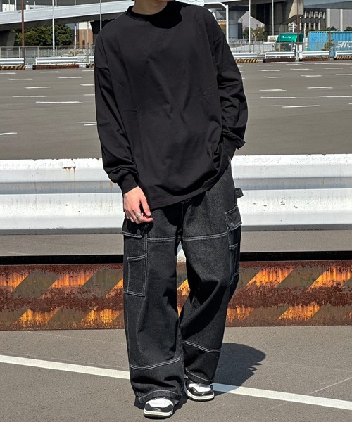 kutir(クティール)の「オーバーサイズアソートロンT(Tシャツ/カットソー・メンズ・マスタード/ホワイト/その他/ブラック/チャコールグレー/ブルー/オフホワイト・LARGE/MEDIUM)」の13枚目の写真