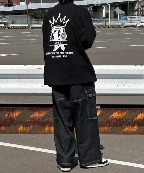 kutir(クティール)の「オーバーサイズアソートロンT(Tシャツ/カットソー・メンズ・マスタード/ホワイト/その他/ブラック/チャコールグレー/ブルー/オフホワイト・LARGE/MEDIUM)」の12枚目の写真