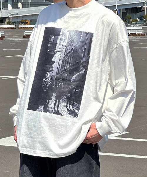 kutir(クティール)の「オーバーサイズアソートロンT(Tシャツ/カットソー・メンズ・マスタード/ホワイト/その他/ブラック/チャコールグレー/ブルー/オフホワイト・LARGE/MEDIUM)」の17枚目の写真