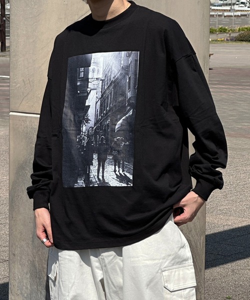 kutir(クティール)の「オーバーサイズアソートロンT(Tシャツ/カットソー・メンズ・マスタード/ホワイト/その他/ブラック/チャコールグレー/ブルー/オフホワイト・LARGE/MEDIUM)」の19枚目の写真