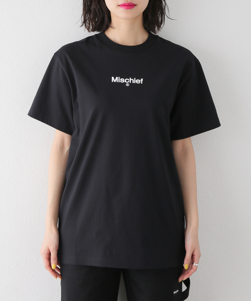 MSCHF（ミスチーフ）の「【MSCHF/ミスチーフ】 LOGO CREWNECK T-SHIRT：Tシャツ（Tシャツ/カットソー・レディース・ホワイト/ブラック・MEDIUM）」の6枚目の写真