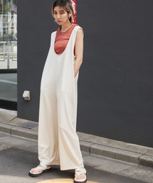 Auntie Rosa Holiday | 2WAYフロントZIPルーズサロペット(サロペット/オーバーオール)