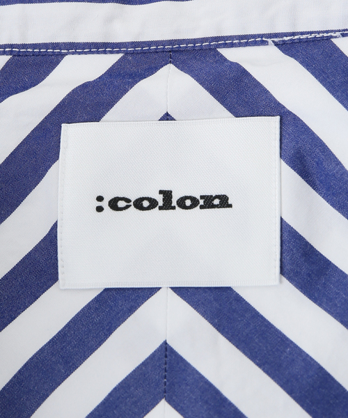 EDIFICE（エディフィス）の「【:colon / コロン】フロントプリーツストライプバンドカラー（シャツ/ブラウス・メンズ・ホワイト/ブルー・5/3/1）」の17枚目の写真