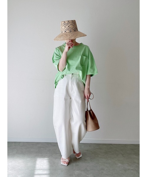 Yucca（ユッカ）の「SKATEBOARD プリントTシャツ　（MEKKE　低身長向け）（Tシャツ/カットソー・レディース・エメラルド/イエロー/サックスブルー系・FREE）」の5枚目の写真