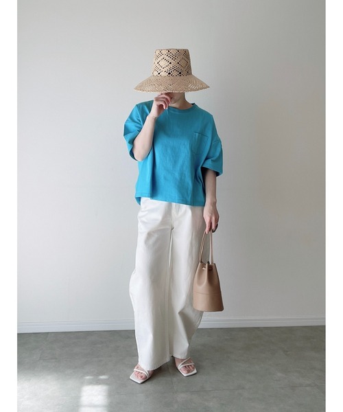 Yucca（ユッカ）の「SKATEBOARD プリントTシャツ　（MEKKE　低身長向け）（Tシャツ/カットソー・レディース・エメラルド/イエロー/サックスブルー系・FREE）」の4枚目の写真