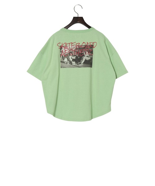Yucca（ユッカ）の「SKATEBOARD プリントTシャツ　（MEKKE　低身長向け）（Tシャツ/カットソー・レディース・エメラルド/イエロー/サックスブルー系・FREE）」の13枚目の写真