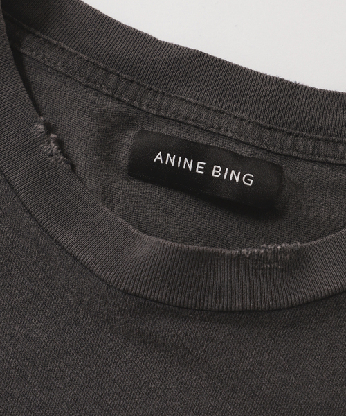 ANINE BING ヴィンテージ風Tシャツ　ブラック ANINE BING ヴィンテージ風Tシャツ ブラック - メルカリ