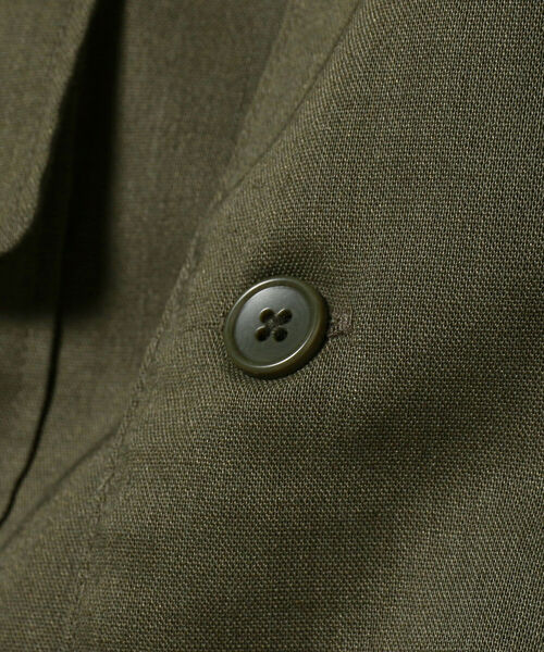 B:MING by BEAMS(ビーミングバイビームス)の「B:MING by BEAMS / CITY DWELLERS ラミー×SOLOTEX(R)オープンカラーサファリシャツ (セットアップ対応)(シャツ/ブラウス・メンズ・オリーブ/ブラック・SMALL/MEDIUM/LARGE/X-LARGE)」の18枚目の写真