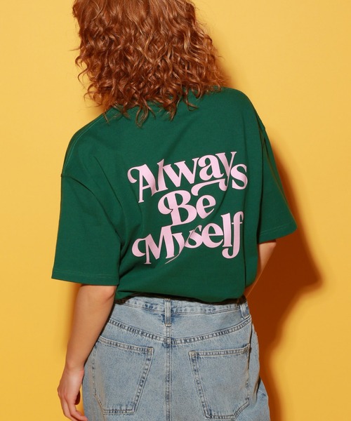 PBLIM(ページボーイリム)の「PAGEBOYLIM/ALWAYSロゴT(Tシャツ/カットソー・レディース・グレー/ブラック/オフホワイト/グリーン・MEDIUM/LARGE)」の4枚目の写真