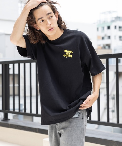 ☆ PAGEBOY(M) フロントロゴ アクセント ボタン フリル 襟 Tシャツ BAPE_SS T-SHIRT/ALWAYS LOVE | SAINT Mxxxxxx(セント マイケル