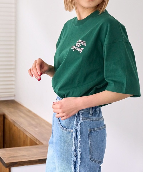 売れ筋商品|||マルコポーロ デニム Tシャツ レディース トップス LOGO  - Basic T-shirt - pearl blue マルコポーロ デニム Tシャツ レディース トップス LOGO - Basic