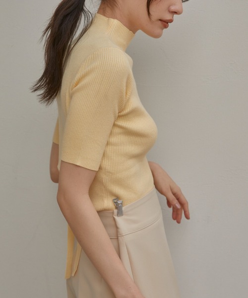 ACYM(アシーム)の「【ZOZO限定】Back open half ニット(ニット/セーター・レディース・ブラック/イエロー/ピンク/アイボリー・FREE)」の14枚目の写真