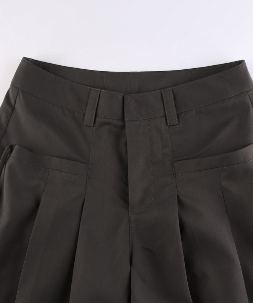 SETUP7（セットアップセブン）の「【SETUP7】フロントタックルーズパンツ SCCH329（その他パンツ・レディース・グレー/ブラウン・FREE）」の7枚目の写真