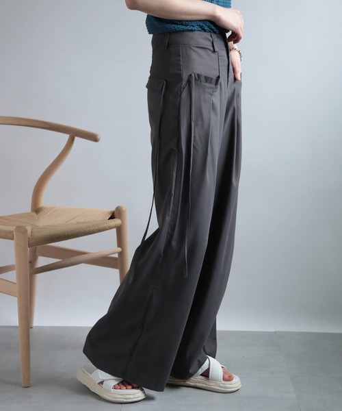 SETUP7（セットアップセブン）の「【SETUP7】フロントタックルーズパンツ SCCH329（その他パンツ・レディース・グレー/ブラウン・FREE）」の18枚目の写真