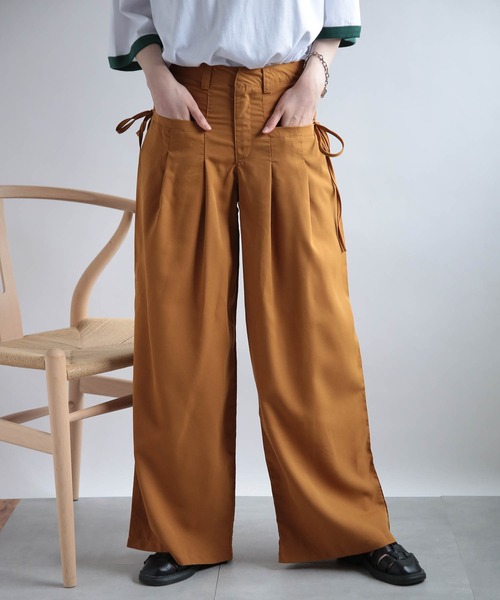 SETUP7（セットアップセブン）の「【SETUP7】フロントタックルーズパンツ SCCH329（その他パンツ・レディース・グレー/ブラウン・FREE）」の21枚目の写真