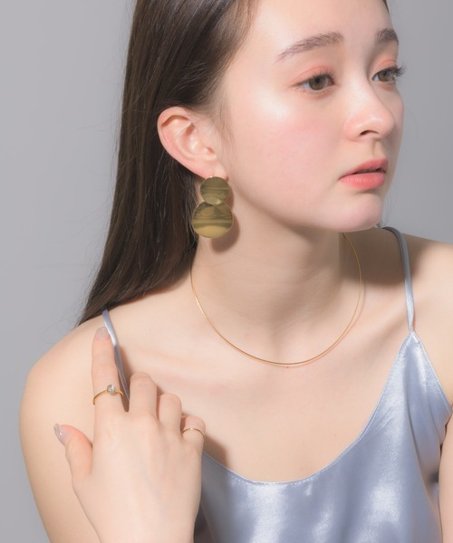 muku(ムク)の「金属アレルギー対応 ビッグフラッターピアス/サージカルステンレス/316L(ピアス(両耳用)・レディース・ゴールド/シルバー・FREE)」の3枚目の写真