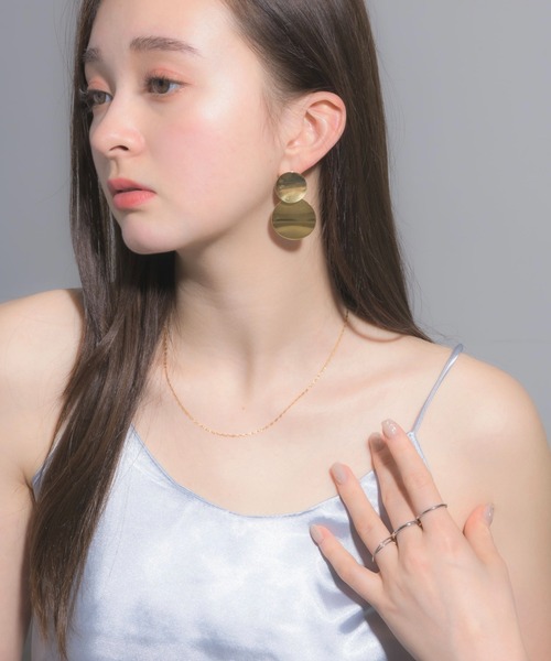 muku(ムク)の「金属アレルギー対応 ビッグフラッターピアス/サージカルステンレス/316L(ピアス(両耳用)・レディース・ゴールド/シルバー・FREE)」の4枚目の写真