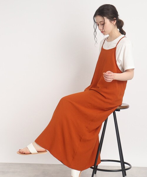 Cutie Blonde（キューティーブロンド）の「◆丈が調節できるキャミワンピース（ワンピース・レディース・オレンジ/ナチュラル/ブラック・00）」の3枚目の写真