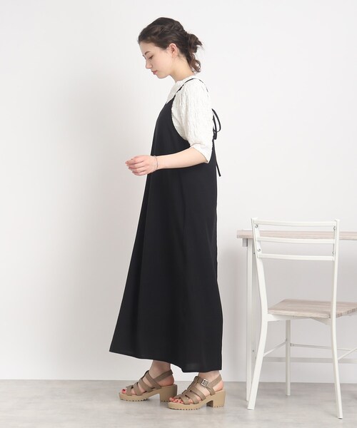 Cutie Blonde（キューティーブロンド）の「◆丈が調節できるキャミワンピース（ワンピース・レディース・オレンジ/ナチュラル/ブラック・00）」の5枚目の写真