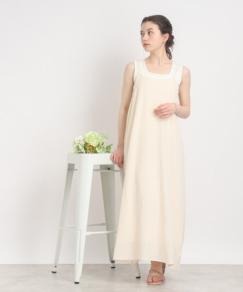 Cutie Blonde（キューティーブロンド）の「◆丈が調節できるキャミワンピース（ワンピース・レディース・オレンジ/ナチュラル/ブラック・00）」の7枚目の写真