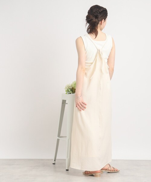 Cutie Blonde（キューティーブロンド）の「◆丈が調節できるキャミワンピース（ワンピース・レディース・オレンジ/ナチュラル/ブラック・00）」の9枚目の写真