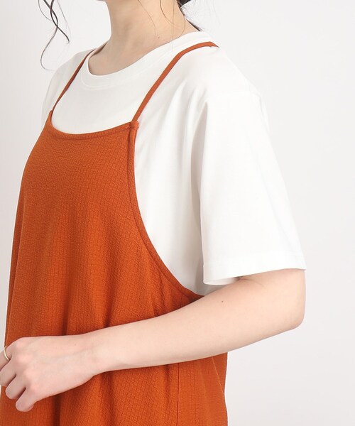 Cutie Blonde（キューティーブロンド）の「◆丈が調節できるキャミワンピース（ワンピース・レディース・オレンジ/ナチュラル/ブラック・00）」の16枚目の写真