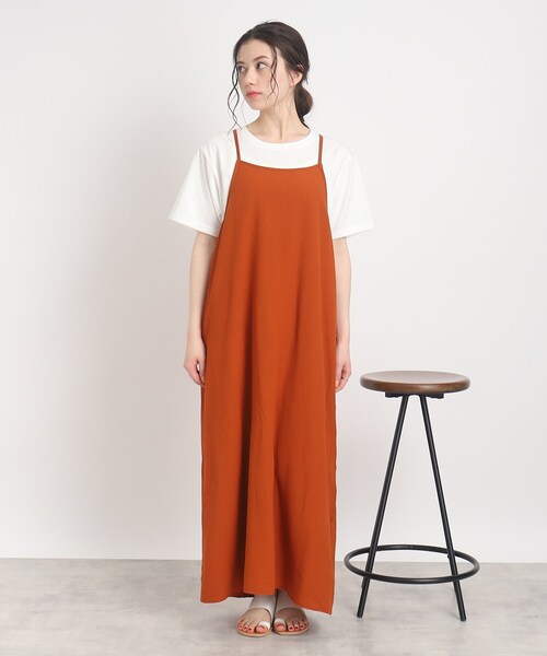Cutie Blonde（キューティーブロンド）の「◆丈が調節できるキャミワンピース（ワンピース・レディース・オレンジ/ナチュラル/ブラック・00）」の18枚目の写真