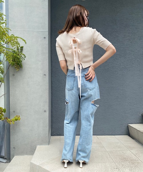 セール】グログランリボンニット（ニット/セーター）｜Chico（チコ）の