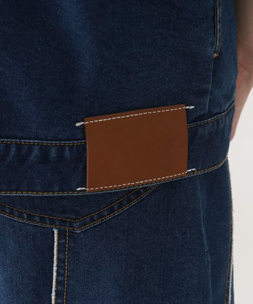 tk.TAKEO KIKUCHI（ティーケータケオキクチ）の「◆フリンジカットデニムベスト（ベスト・メンズ・チャコールグレー/ブルー・88）」の4枚目の写真