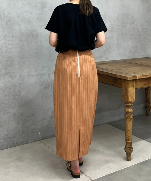 un dix cors(アンディコール)の「バイオシルケット裾ラウンドプルオーバー(Tシャツ/カットソー・レディース・オフホワイト/ブラック/イエロー・FREE)」の21枚目の写真
