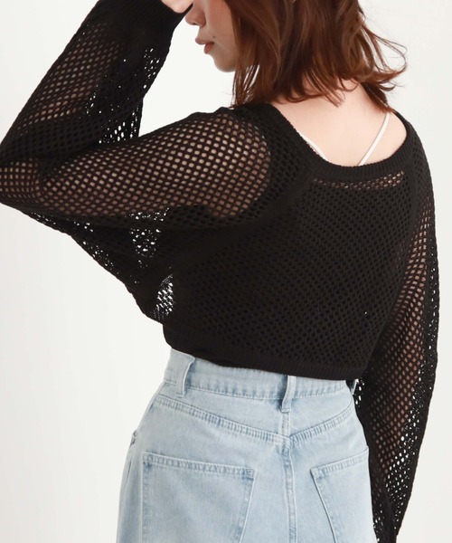 archives（アルシーヴ）の「シルバーチェーンニットボレロアンサンブル（アンサンブル・レディース・アイボリー/ブルー/ブラック/ピンク・MEDIUM）」の15枚目の写真