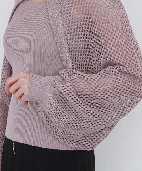 archives（アルシーヴ）の「シルバーチェーンニットボレロアンサンブル（アンサンブル・レディース・アイボリー/ブルー/ブラック/ピンク・MEDIUM）」の22枚目の写真