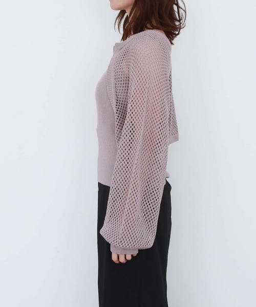 archives（アルシーヴ）の「シルバーチェーンニットボレロアンサンブル（アンサンブル・レディース・アイボリー/ブルー/ブラック/ピンク・MEDIUM）」の18枚目の写真