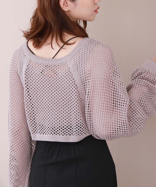 archives（アルシーヴ）の「シルバーチェーンニットボレロアンサンブル（アンサンブル・レディース・アイボリー/ブルー/ブラック/ピンク・MEDIUM）」の8枚目の写真