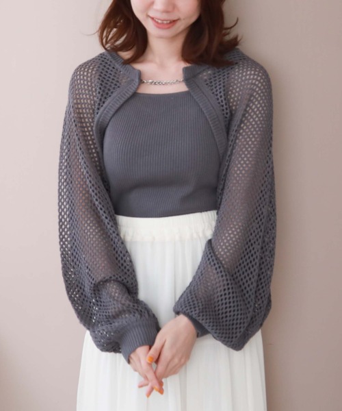 archives（アルシーヴ）の「シルバーチェーンニットボレロアンサンブル（アンサンブル・レディース・アイボリー/ブルー/ブラック/ピンク・MEDIUM）」の11枚目の写真