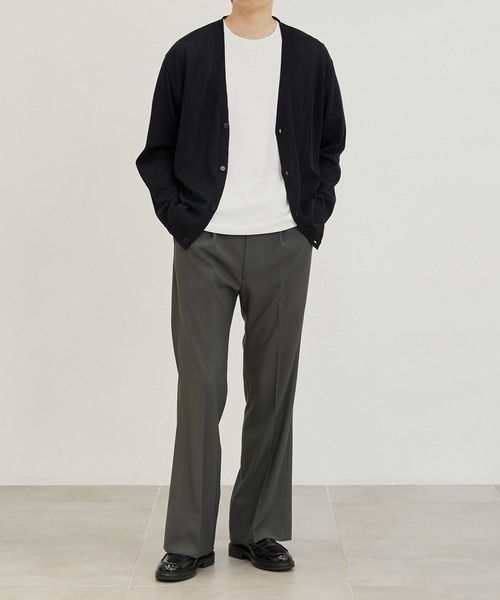 PUBLIC TOKYO（パブリックトウキョウ）の「極 リネンリラックスニットカーデ（カーディガン/ボレロ・メンズ・ベージュ/ブラック/マスタード・2/1/3）」の20枚目の写真