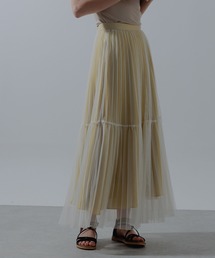 Limue | チュールレイヤードフレアスカート(スカート)