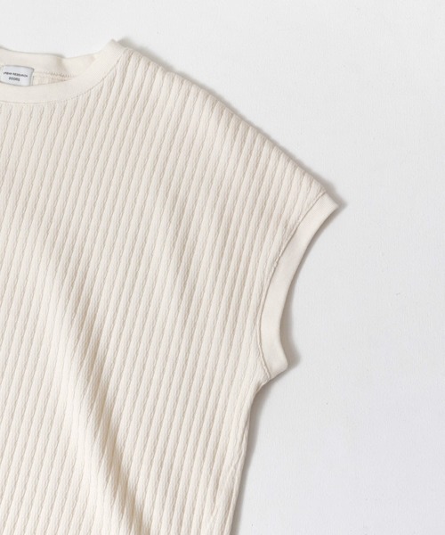 URBAN RESEARCH DOORS(アーバンリサーチドアーズ)の「針抜きサーマルフレンチスリーブ(ニット/セーター・レディース・アイボリー/グリーン系その他/イエロー系その他・MEDIUM)」の20枚目の写真