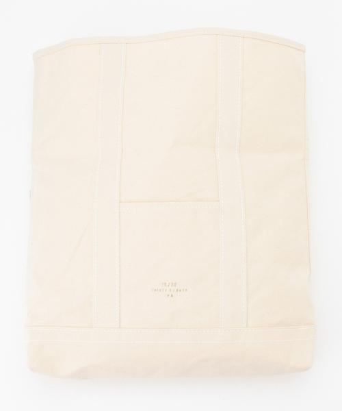 Ray BEAMS（レイビームス）の「20/80 / キャンバス クラッチバッグ（クラッチバッグ・レディース・ホワイト/ネイビー・ONE SIZE）」の16枚目の写真